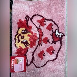 Pink and Red Cartoon Character Bath Mat Strawberry Shortcake mat/rug